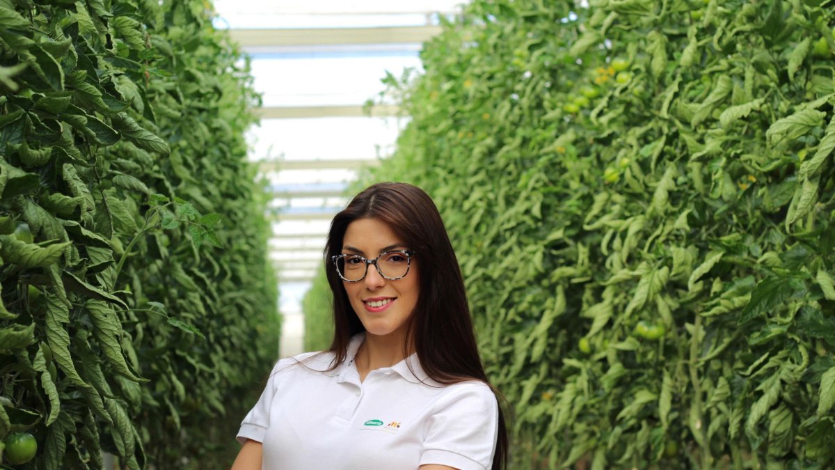 Andrea Martínez, en su trabajo