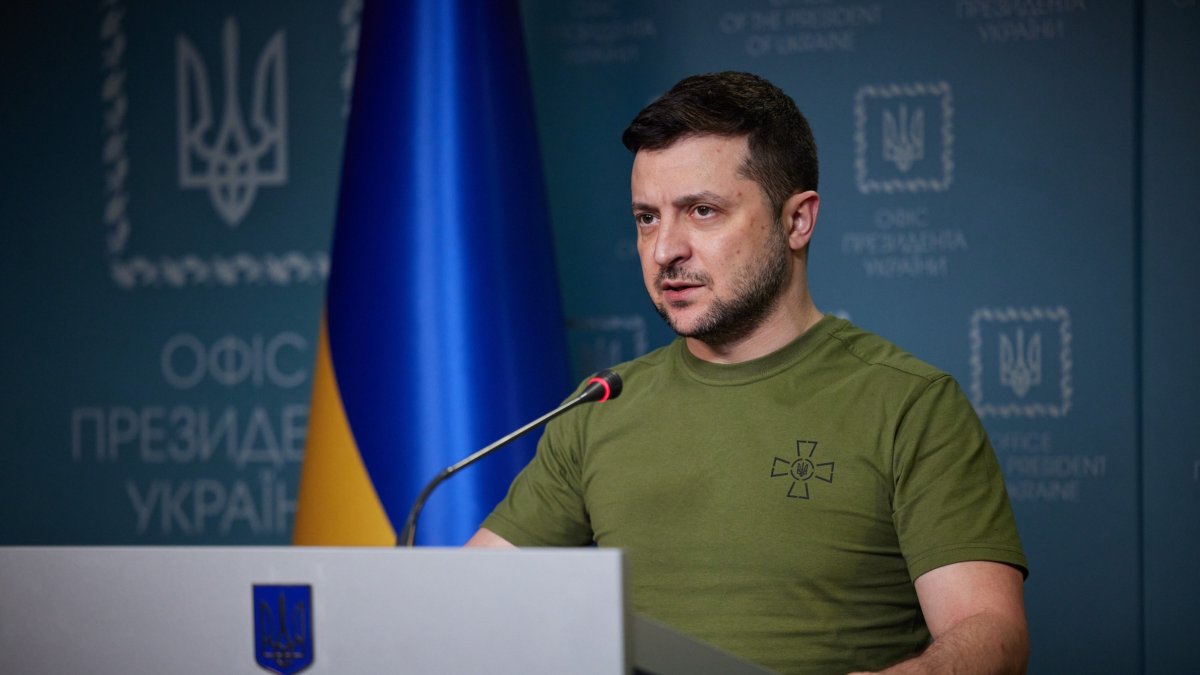 El presidente de Ucrania, Volodimir Zelensky.