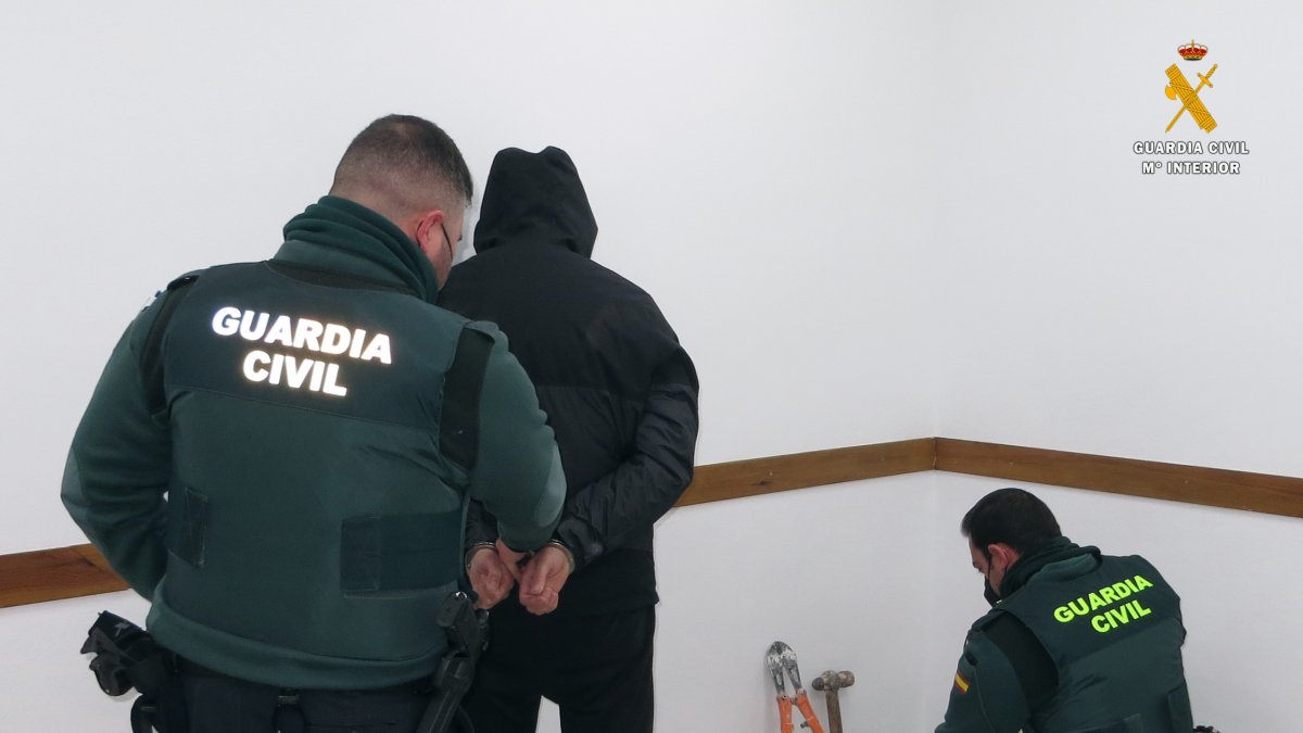 Momento en el que se produjo una de las detenciones.