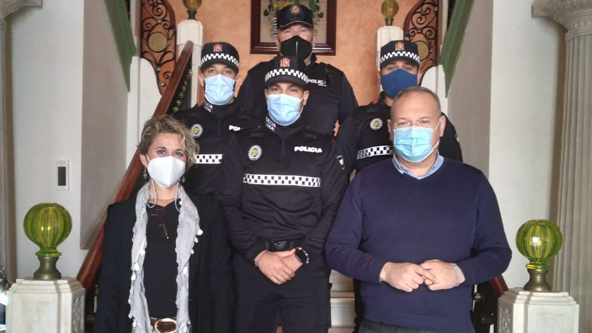 Los nuevos agentes de Policía Local de Cuevas del Almanzora.