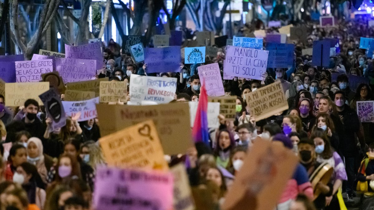 Manifestación en la capital almeriense.