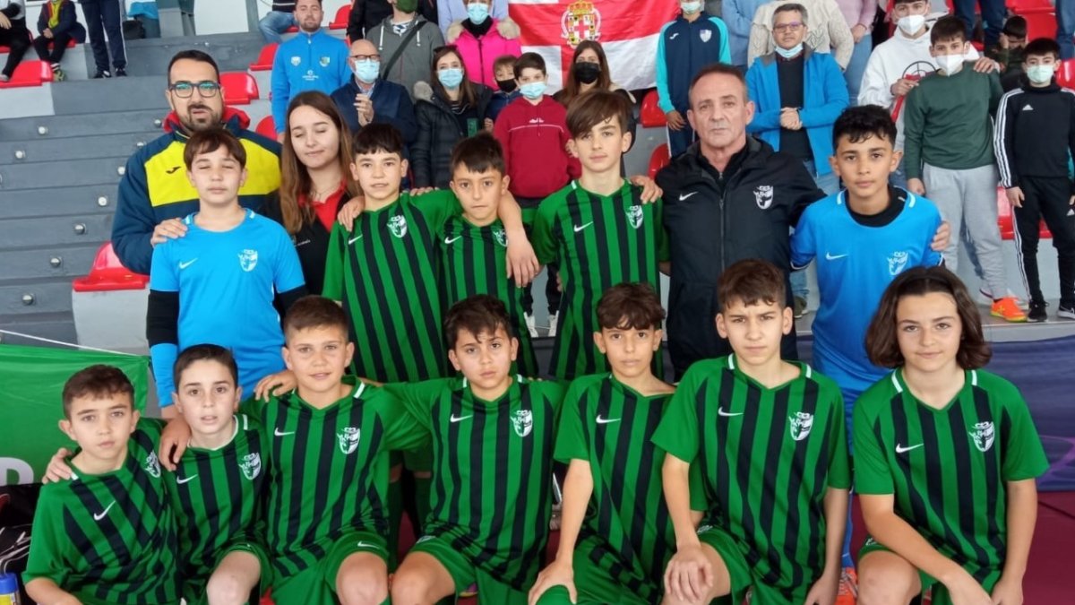 La selección alevín de fútbol sala.