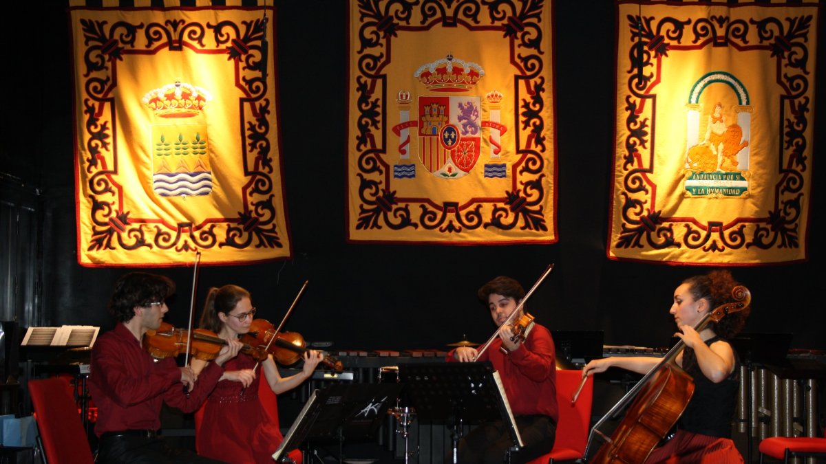 Actuación durante el Certamen de Música de Cámara.