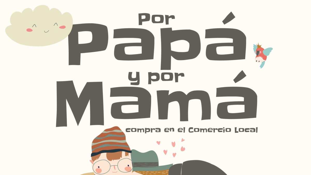 Detalle del cartel de la nueva campaña para apoyar al comercio local en Huércal-Overa.