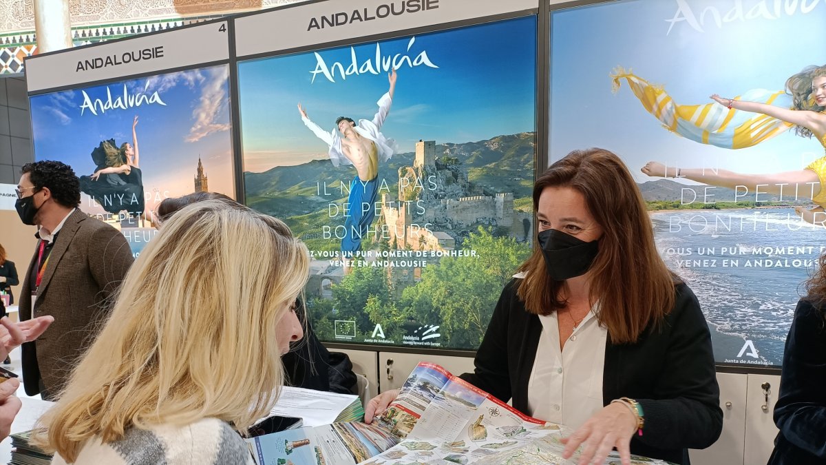 Espacio expositivo de Costa de Almería en el Salón Mundial de París.