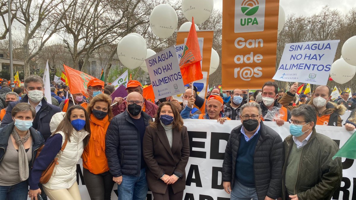 Representación almeriense en la manifestación.