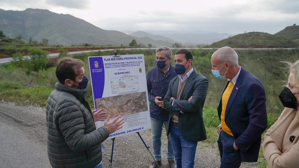 Visita del presidente de la Diputación de Almería.