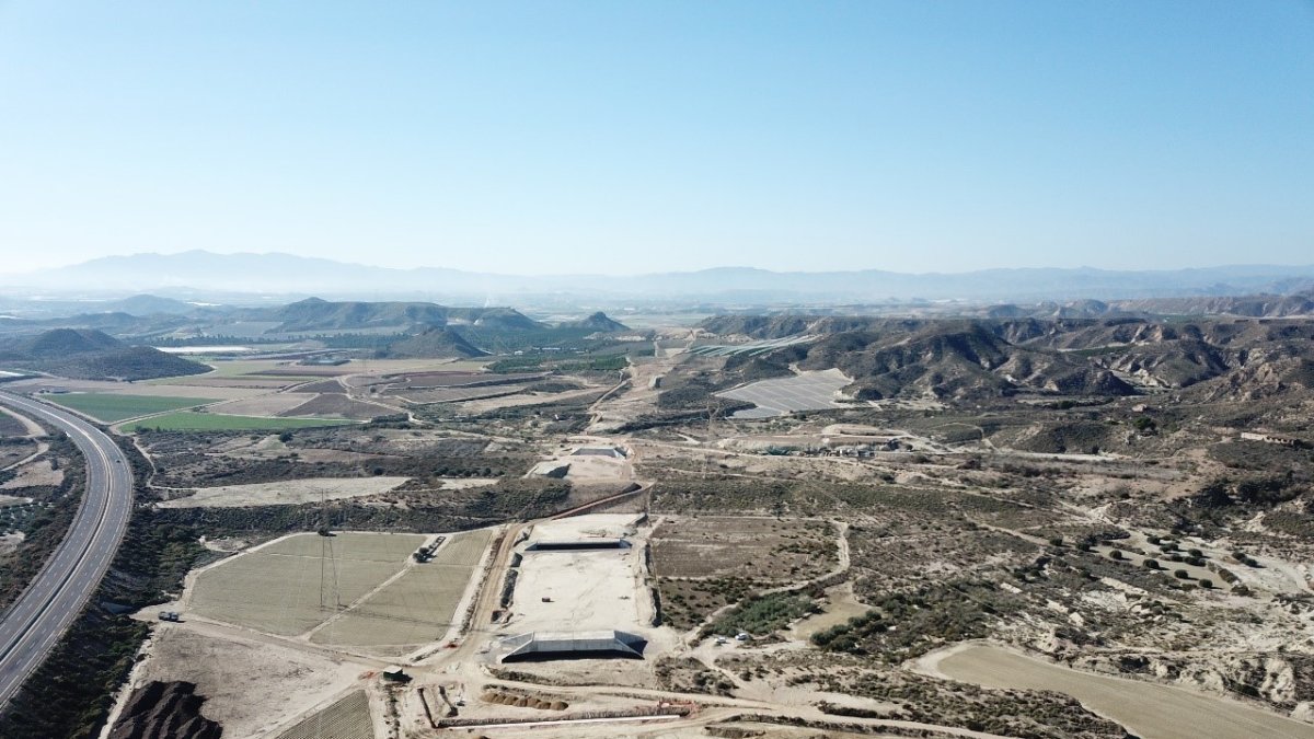 Obras en el tramo Pulpí-Vera.
