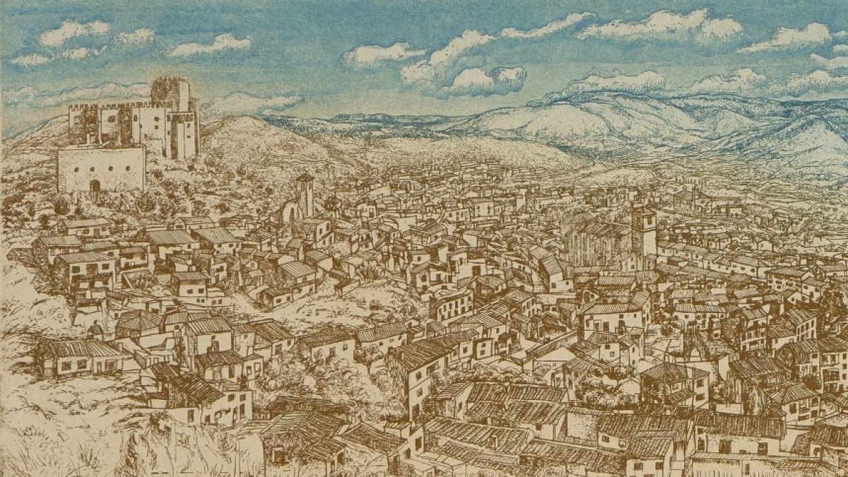 Una de las panorámicas de Antonio Egea que se expondrán en el Museo Ibáñez.