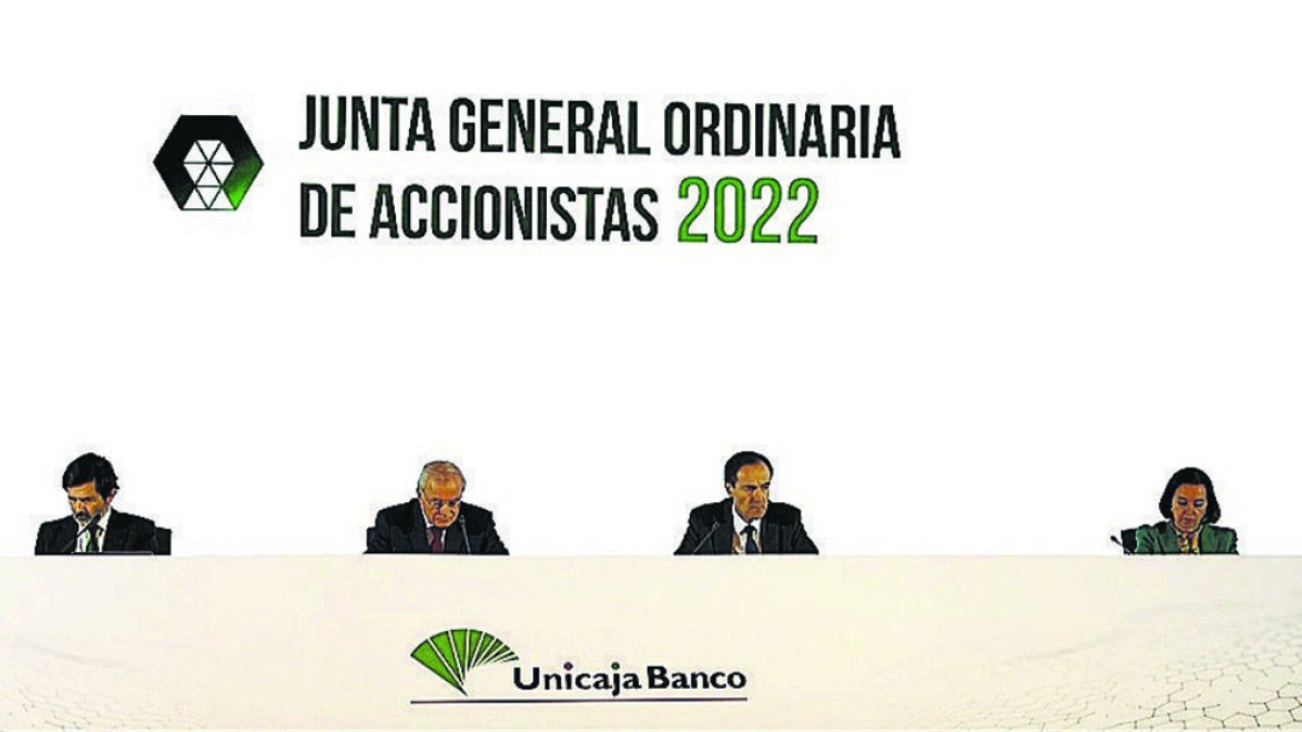 Junta de Accionistas de Unicaja celebrada ayer en Málaga.