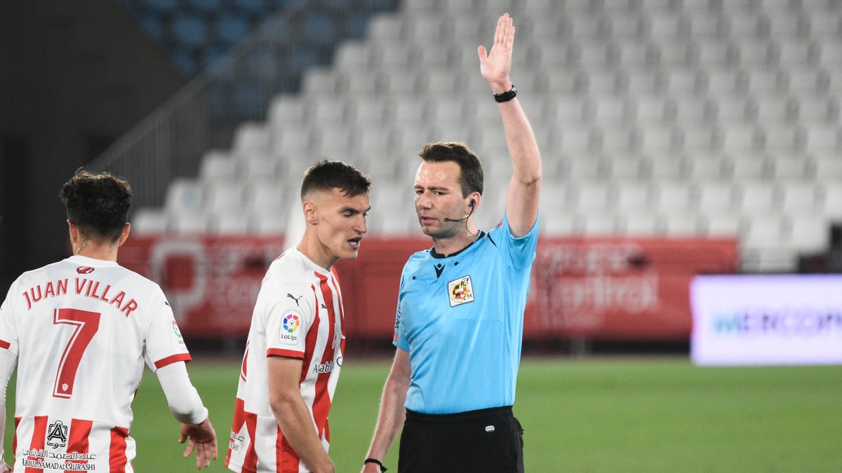 López Toca y Maras en el polémico partido con el Leganés el año pasado.