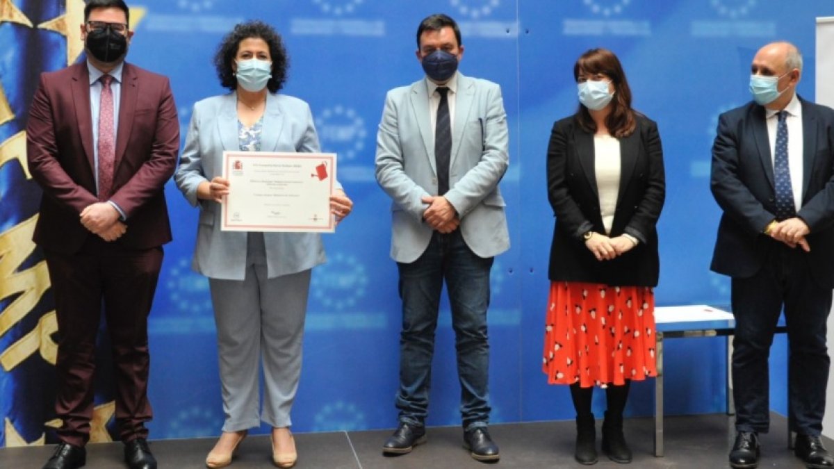 Tras recoger el reconocimiento en Madrid.