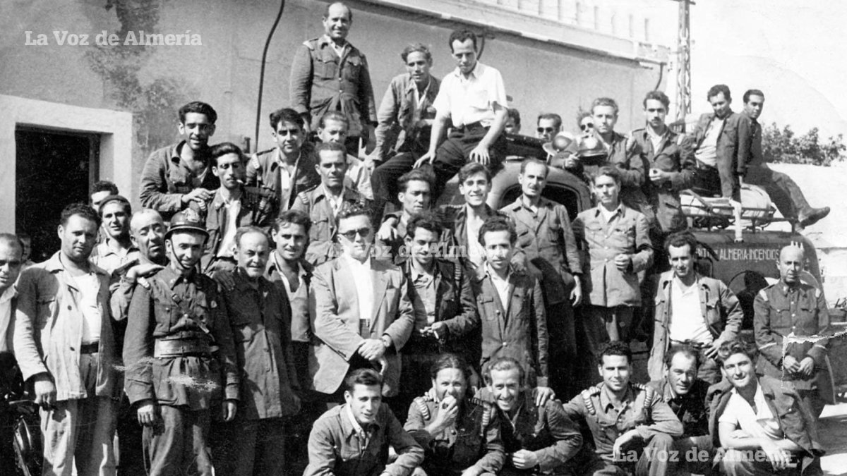 Parque de incendios del Camino de los Depósitos en los años 50.