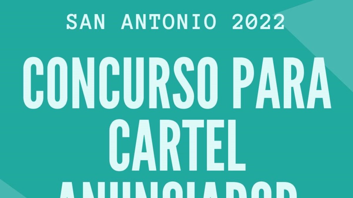 Anuncio del concurso de carteles para las fiestas de San Antonio de Padua en Carboneras.