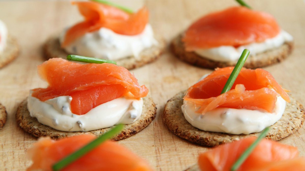 Salmón ahumado.