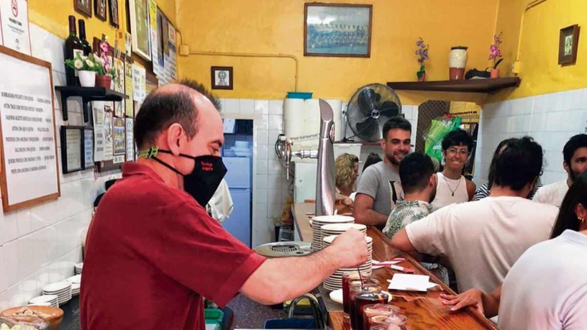 Desde los 17 años detrás de la barra.