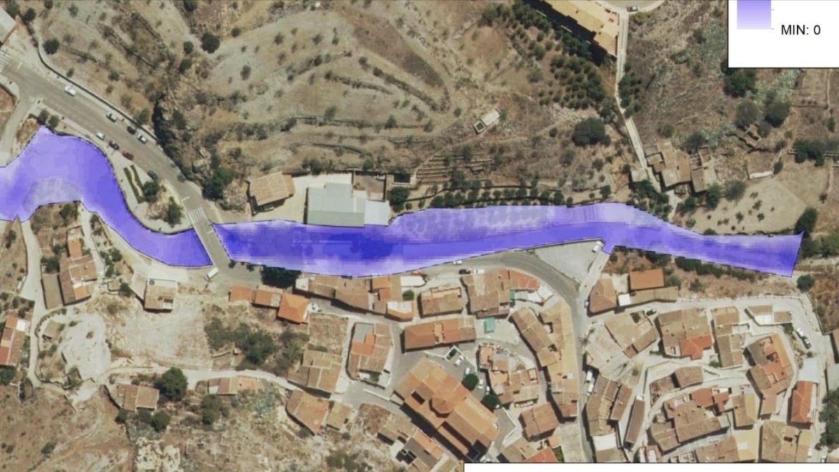 Mapa indicativo de las partes de la rambla de Lubrín que serán soterradas.