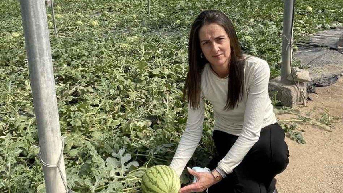 La delegada de Agricultura, Ganadería y Pesca, Aránzazu Martín.