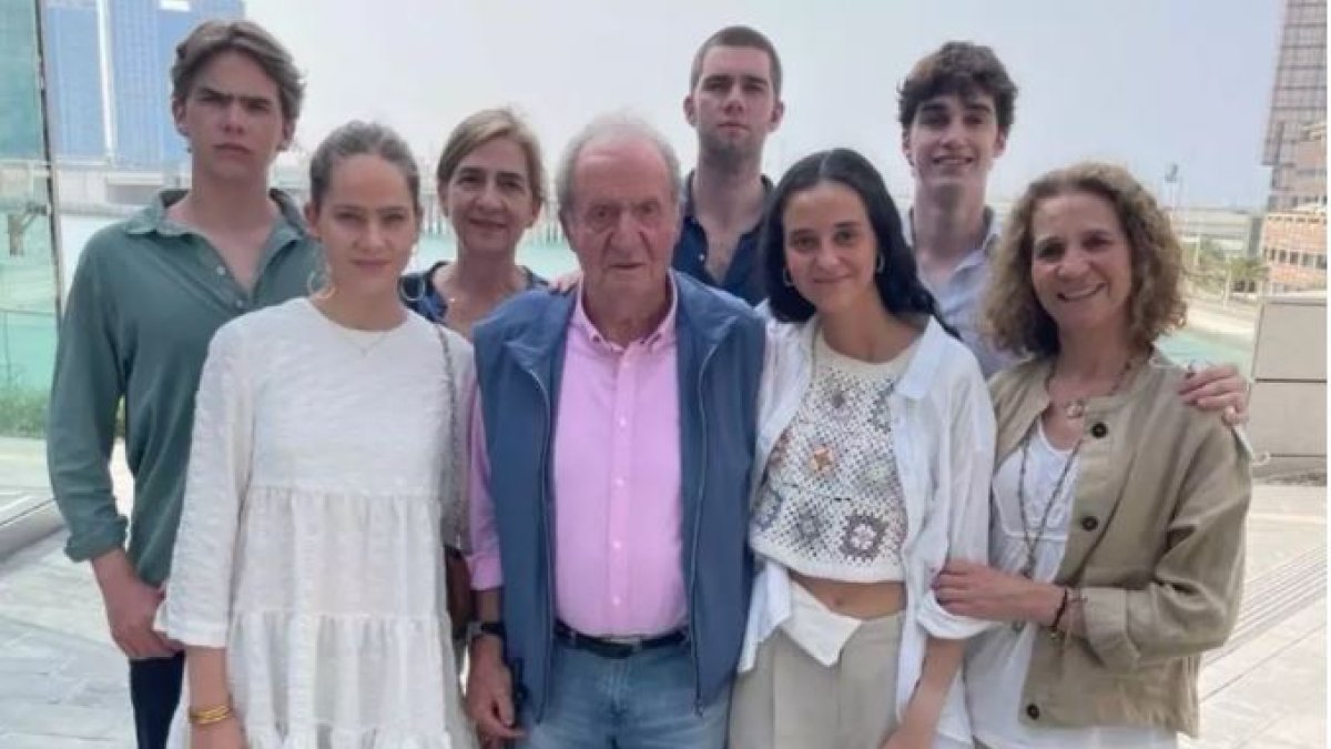 Juan Carlos I y su familia. /Foto cedida a Europa Press