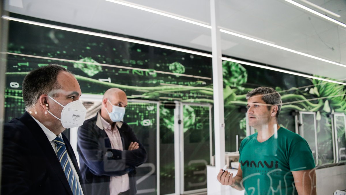 Rafael Ángel Pasamontes, Manuel Magán y Félix García (CEO de Kimitec)