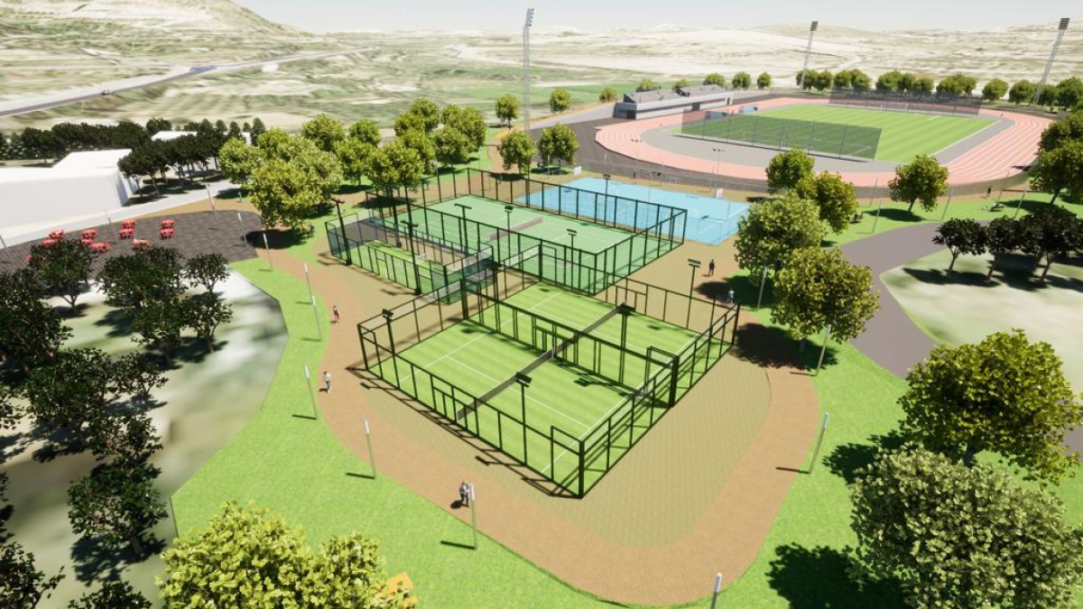 Imagen diseñada con el futuro aspecto del complejo.