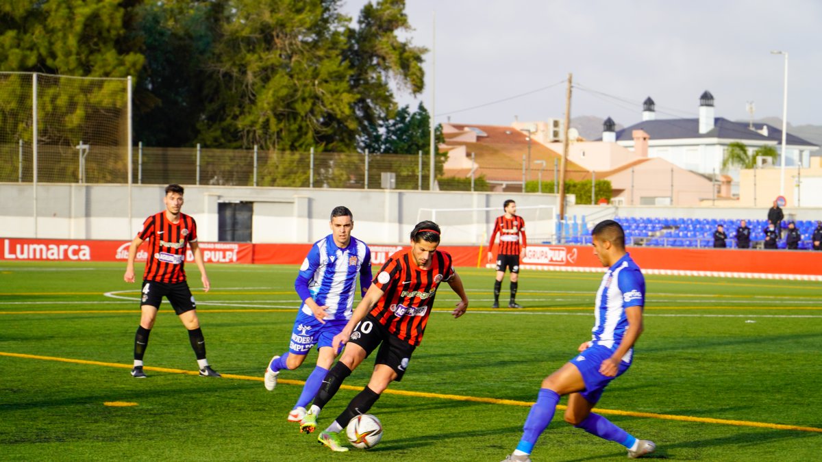 Barrenetxea en el partido ante el Águilas.