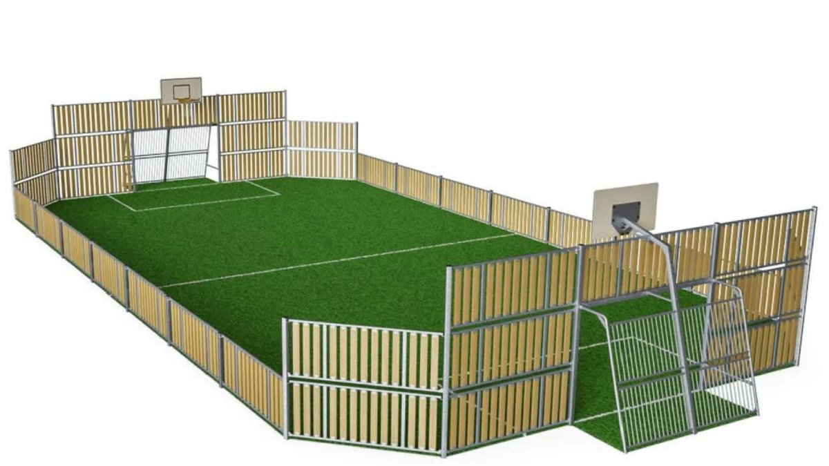 El proyecto de la pista polideportiva en El Marchal de Antón López (Enix).