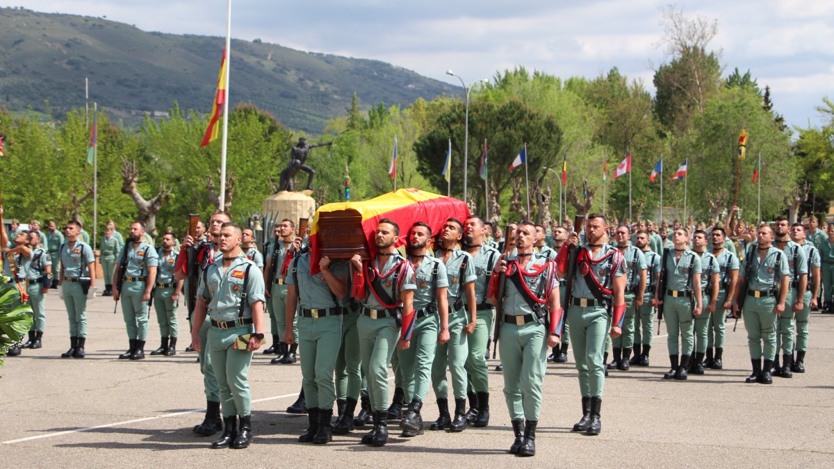 Despedida del legionario en Ronda este miércoles (Foto: Brileg)