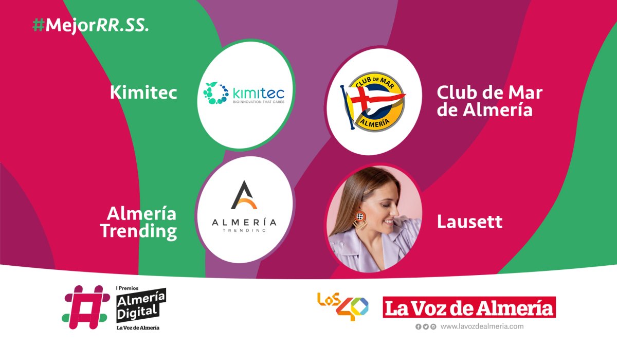 Nominados en el apartado de Redes Sociales en los Premios Almería Digital.