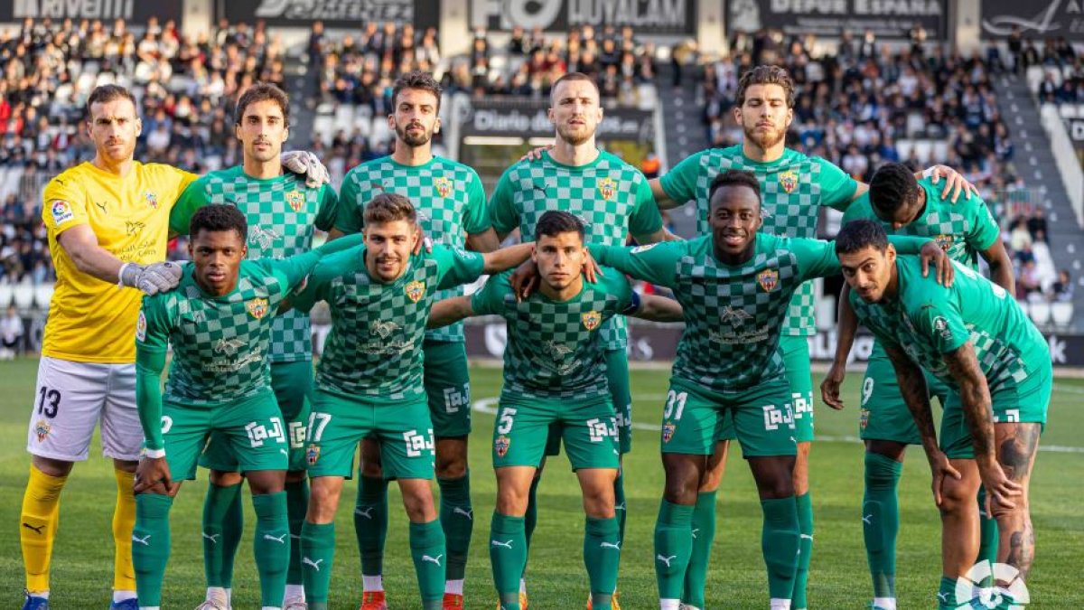 El once del Almería.