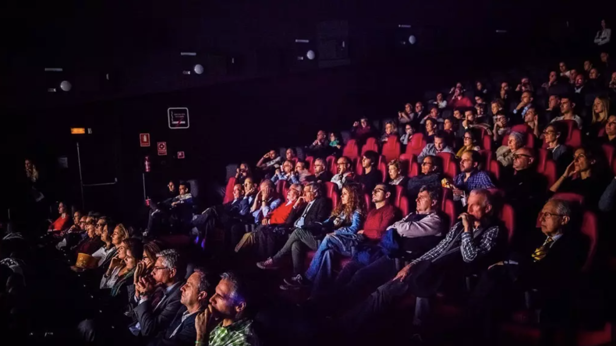 Foto de archivo de sala de cine en Andalucía.