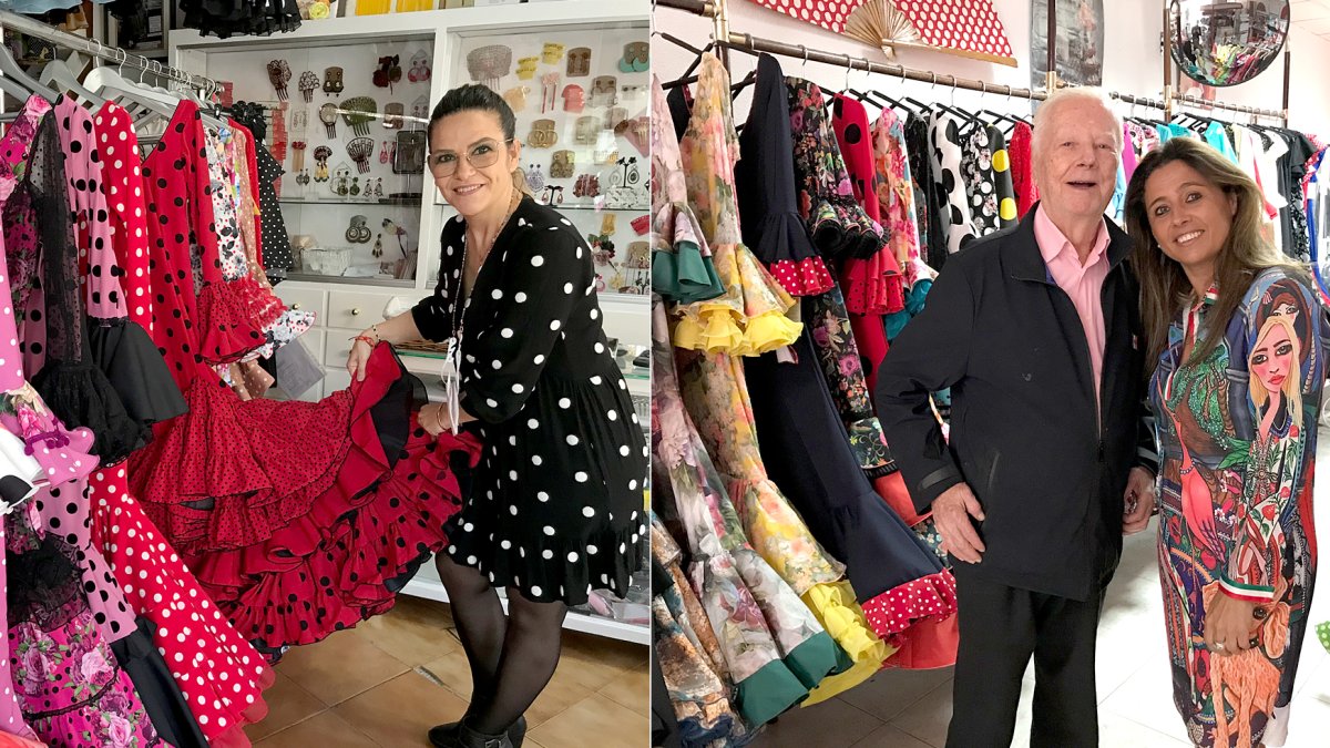 A la izquierda, Lucía Sorroche; a la derecha Sebastián Alcaide y su hija María José Alcaide.