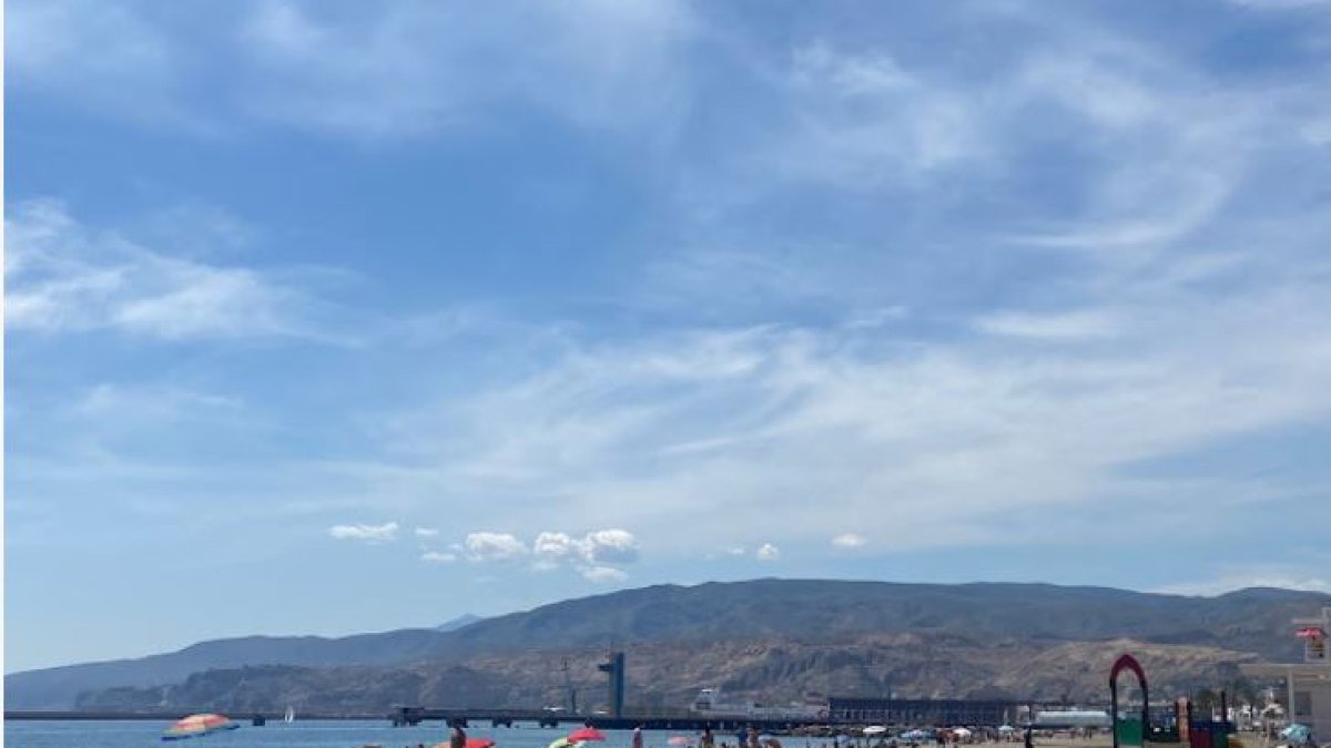 Imagen de la playa de la capital de este fin de semana.