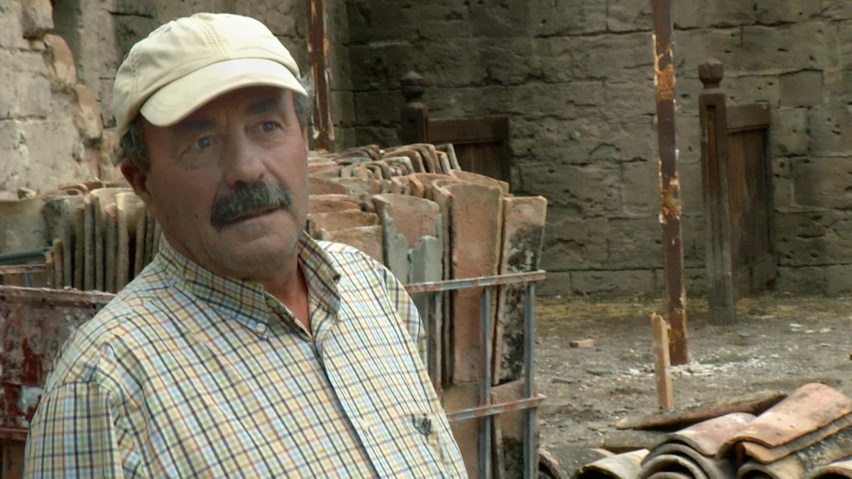 Fernando Contreras Usero, en los decorados construidos junto a la Alcazaba para la película Resucitado (Kevin Reynolds, 2016).