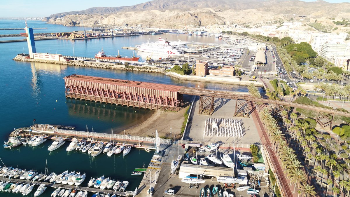 Vista aérea de la zona de actuación