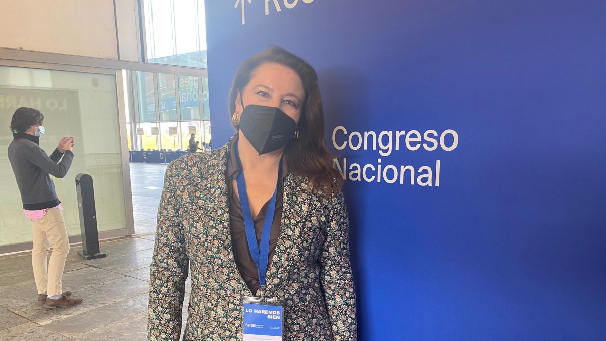 Carmen Crespo, en el pasado congreso nacional del PP.