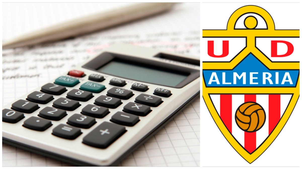 Las cuentas para que el Almería pueda ascender matemáticamente este sábado.