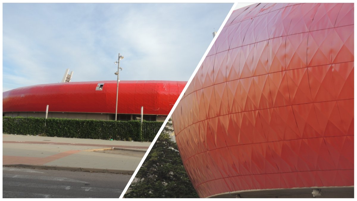 El Estadio Mediterráneo desde diferentes perspectiva con su nueva imagen.