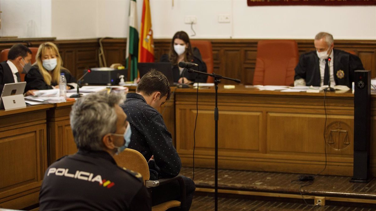 El acusado, durante el juicio.