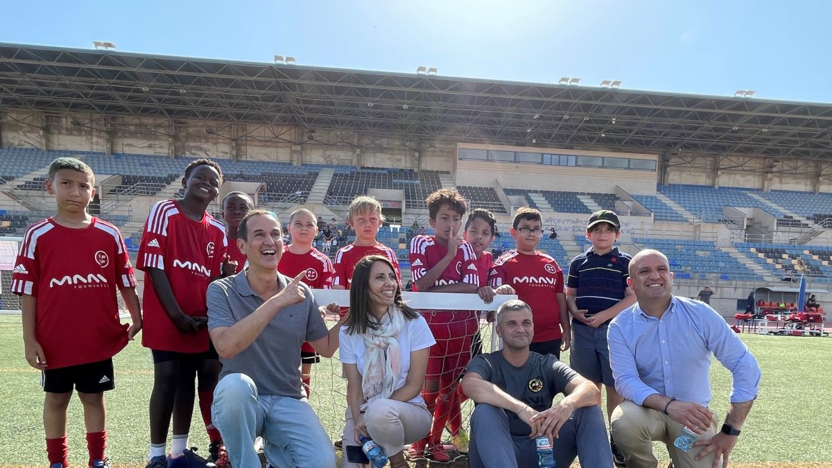 Presentación de la última entrega de \'Los Futbolísimos\' en Roquetas de Mar.