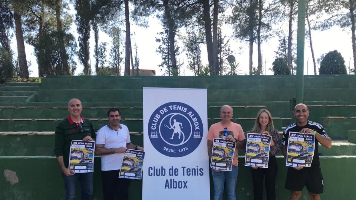 Presentación del torneo en el Club de Tenis de Albox.