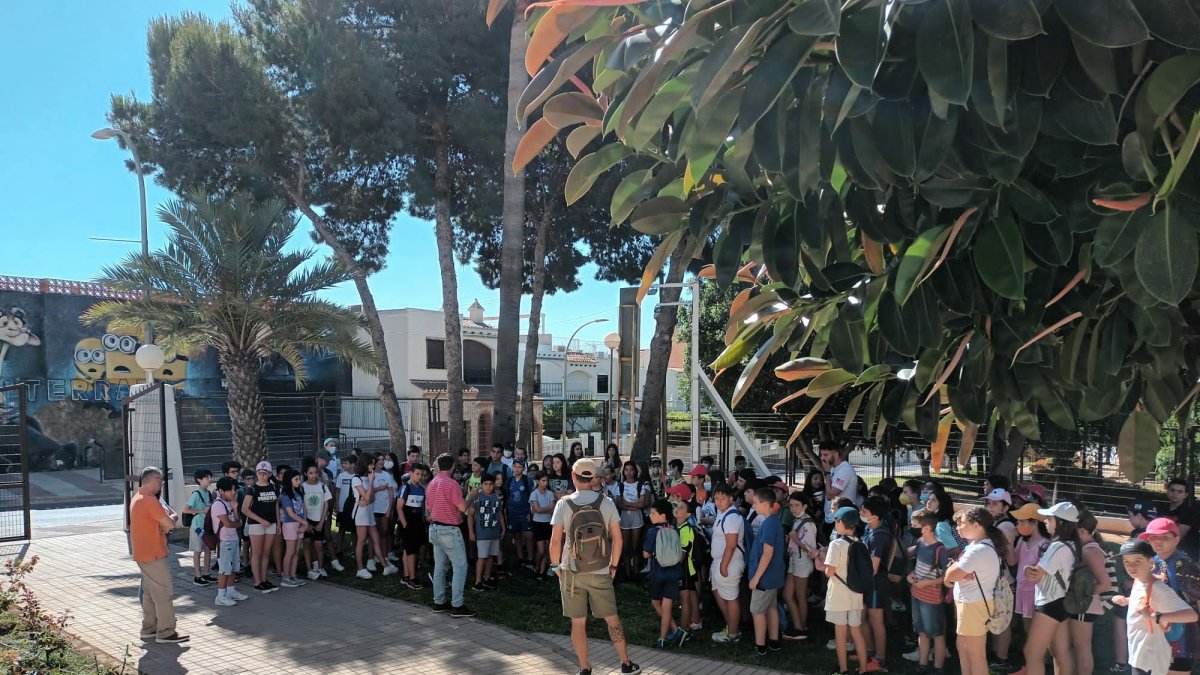 Imagen de un momento de la visita guiada.