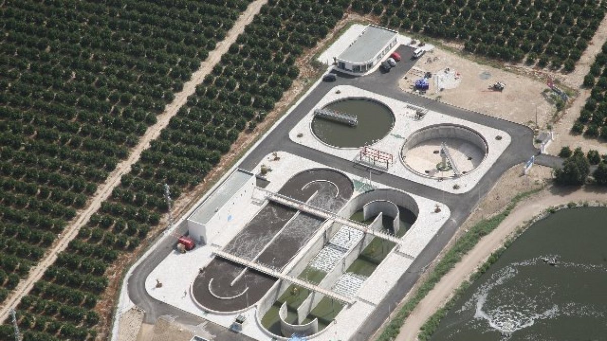 Vista aérea de la nueva desaladora de Vera