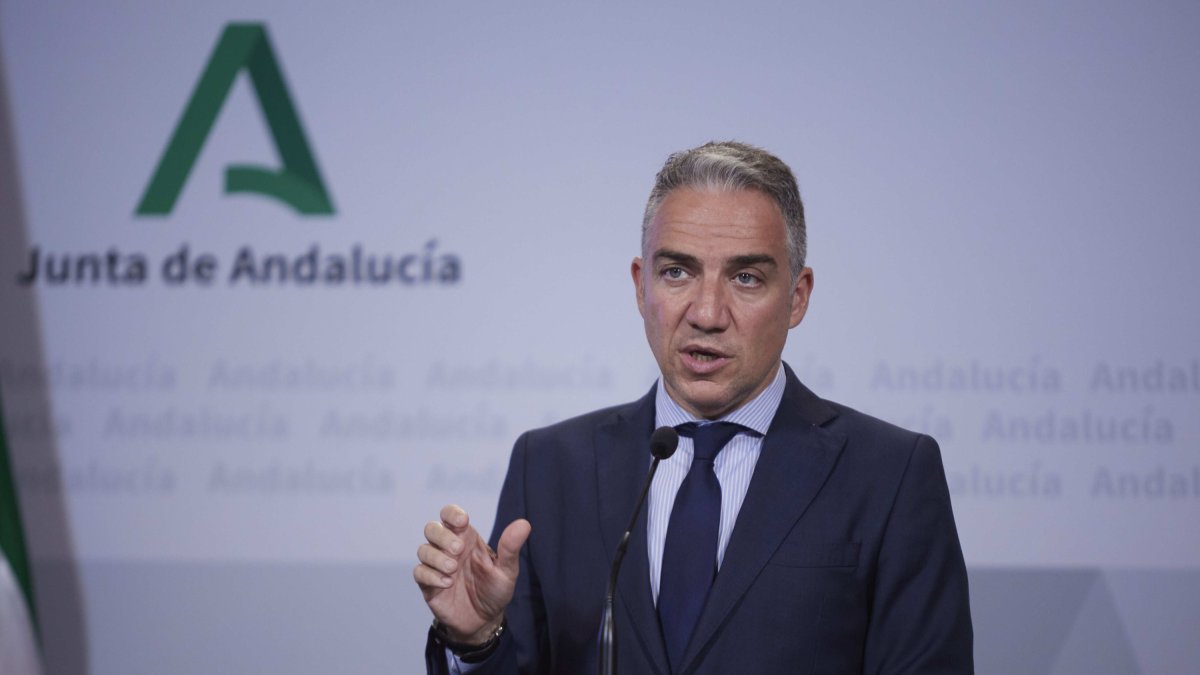 Elías Bendodo, este martes en rueda de prensa.