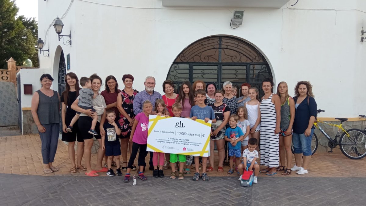 Imagen de los refugiados en Canjáyar.