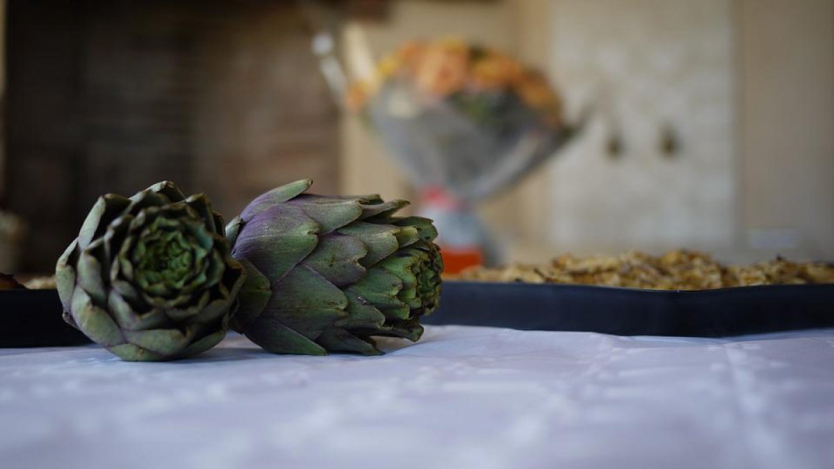 Alcachofas para la cena del lunes.