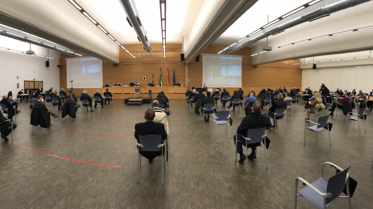 Panorámica de la sala de vistas del Caso Poniente