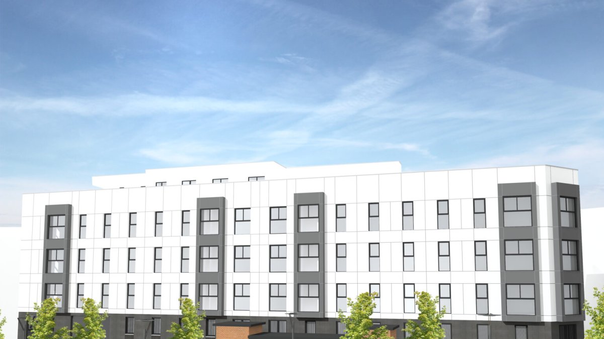 Imagen virtual del edificio que se había previsto levantar en Avenida de Vilches