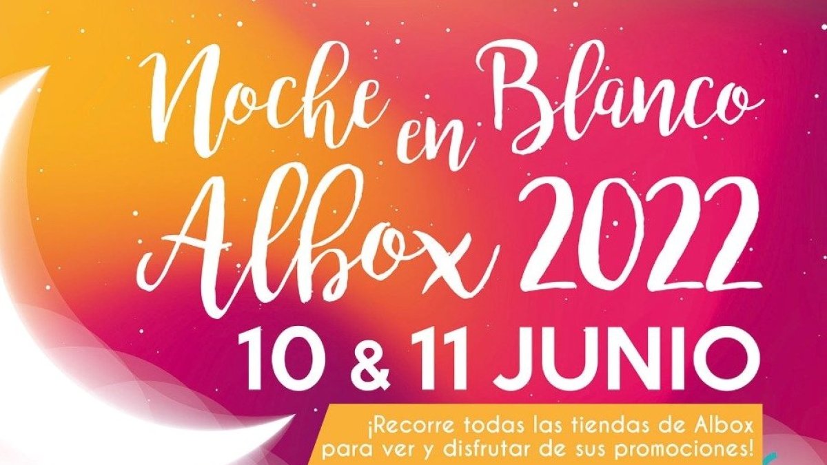 Detalle del cartel de la Noche en Blanco de Albox.
