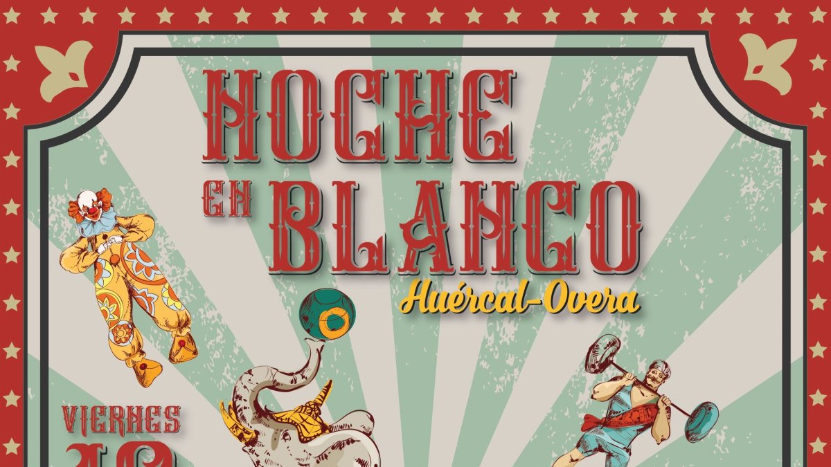 Detalle del cartel de la Noche en Blanco de Huércal-Overa.